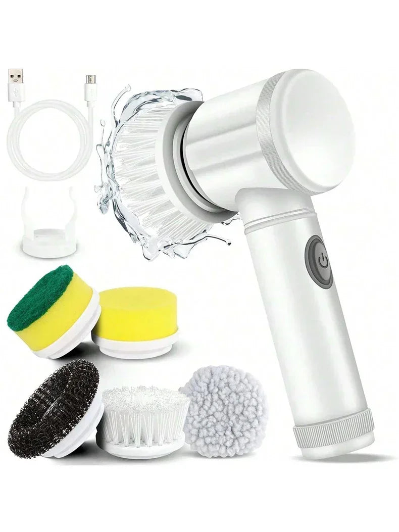 1. 5-in-1 Electric Spin Scrubber Brush – Bathroom Tile & Sink Cleaner | Trendorio Shop - Electric Cleaning Tools
