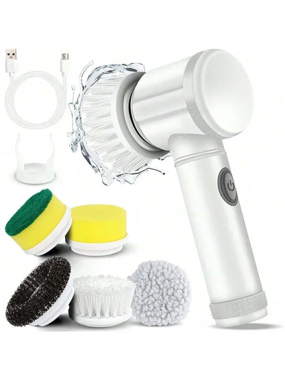 1. 5-in-1 Electric Spin Scrubber Brush – Bathroom Tile & Sink Cleaner | Trendorio Shop - Electric Cleaning Tools