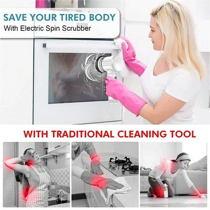 1. 5-in-1 Electric Spin Scrubber Brush – Bathroom Tile & Sink Cleaner | Trendorio Shop - Electric Cleaning Tools