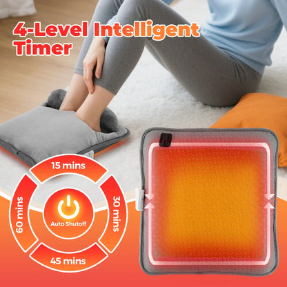 USB Powered Plush Electric Foot Warmer – Cozy Heat for Home & Office