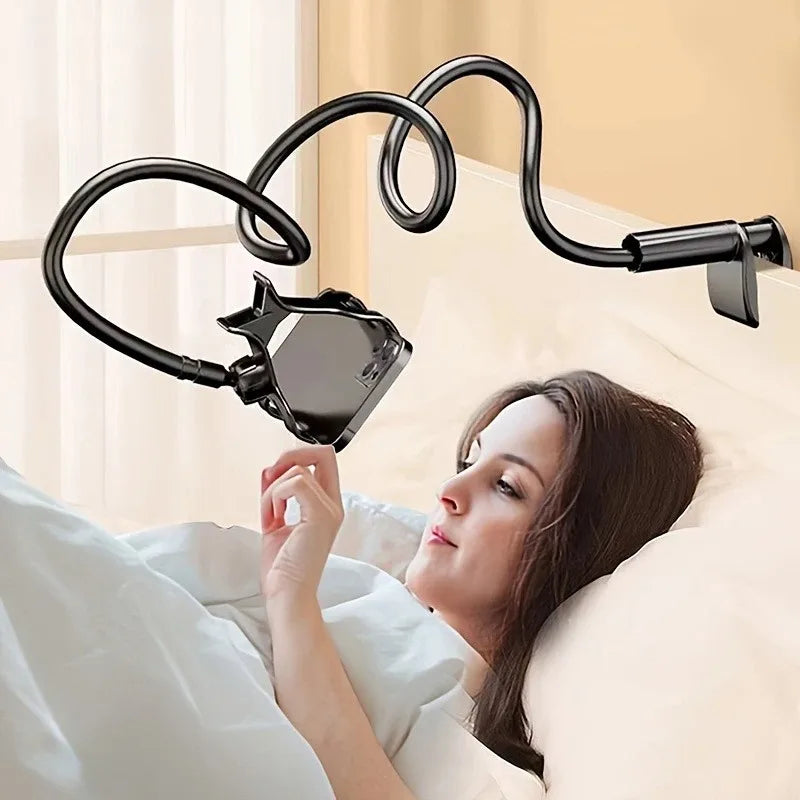Flexible Phone Holder with Clip, 138cm Gooseneck Arm