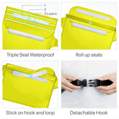 Waterproof Phone Waist Bag for Swimming & Beach - Adjustable Dry Pouch with Belt for Phones & Valuables | Trendorio Shop