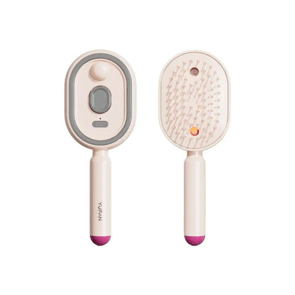 Electric Spray Hair Comb 3-in-1 | Air Cushion Massage Brush | Rechargeables Anti Static Self - Cleaning Hair Tool