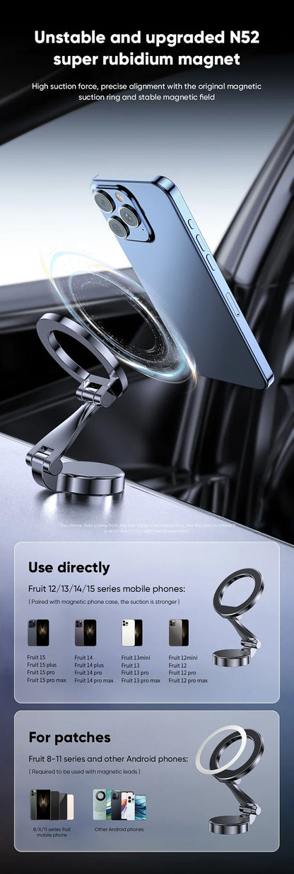 Magnetic MagSafe Car Phone Holder - Universal Vehicle Mount for iPhone 16 15 14 Series | Trendorio Shop