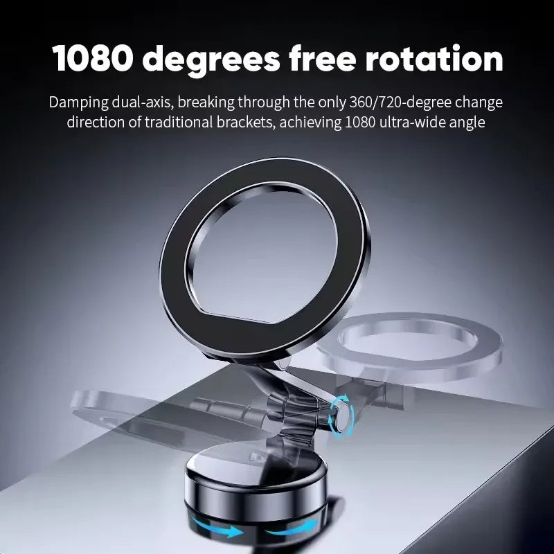 Magnetic 1080° Rotating Car Phone Holder - Universal MagSafe Mount for iPhone 16 15 14 Pro Max | Trendorio Shop