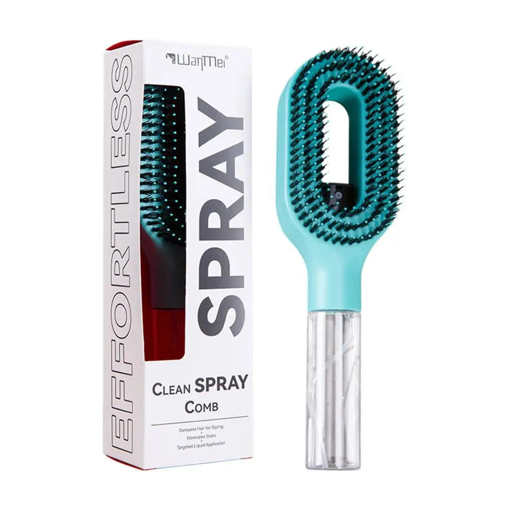 Electric Spray Hair Comb 3-in-1 | Air Cushion Massage Brush | Rechargeables Anti Static Self - Cleaning Hair Tool