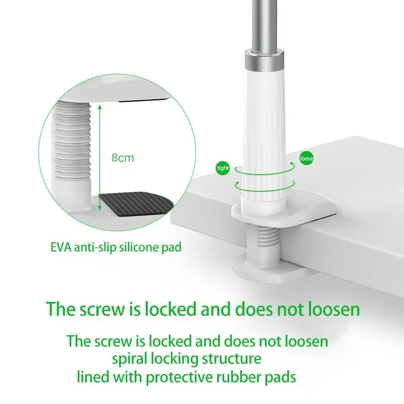 Gooseneck Desk Phone Stand – Adjustable Clamp Mount