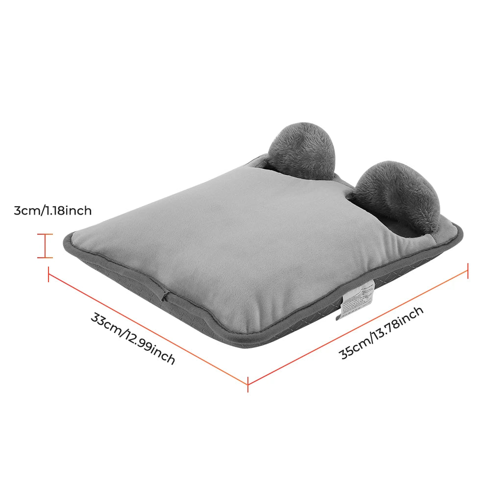 USB Powered Plush Electric Foot Warmer – Cozy Heat for Home & Office