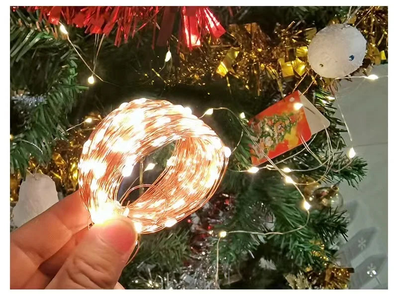USB LED Fairy String Lights – Copper & Silver Wire (3/10/20M) | Trendorio