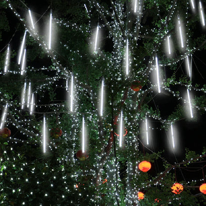 LED Icicle Curtain String Lights – 30/50cm Meteor Shower Style Lights for Christmas, Garden & Wedding Decor