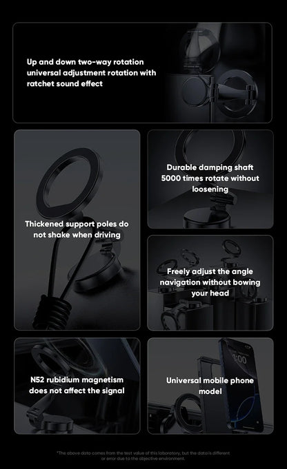 Magnetic 1080° Rotating Car Phone Holder - Universal MagSafe Mount for iPhone 16 15 14 Pro Max | Trendorio Shop
