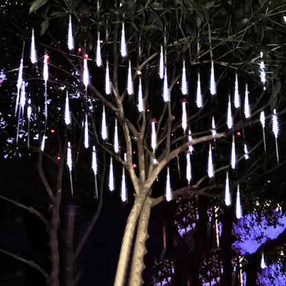 LED Icicle Curtain String Lights – 30/50cm Meteor Shower Style Lights for Christmas, Garden & Wedding Decor