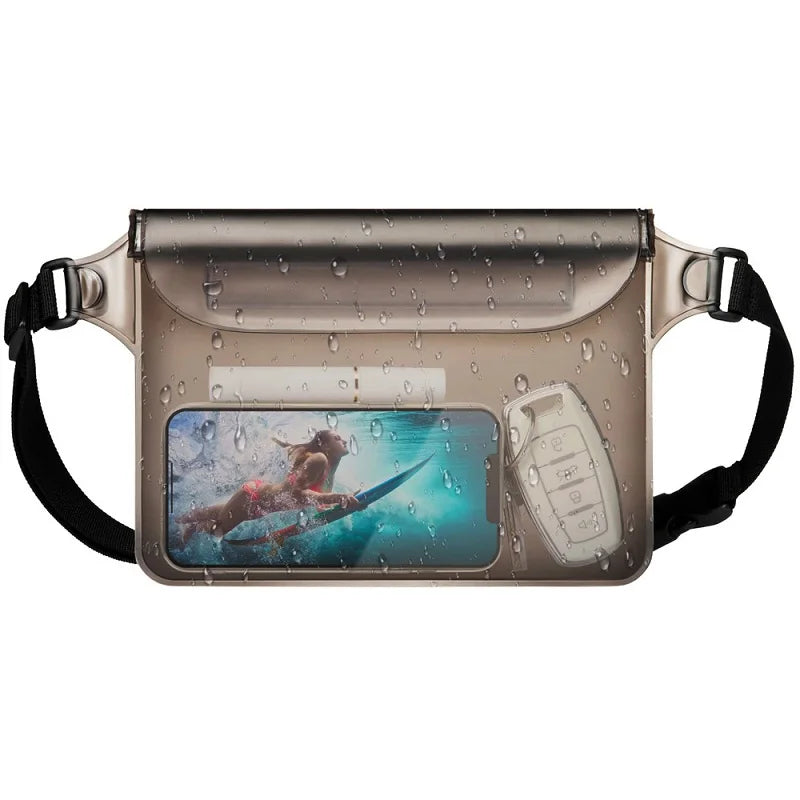 Waterproof Phone Waist Bag for Swimming & Beach - Adjustable Dry Pouch with Belt for Phones & Valuables | Trendorio Shop