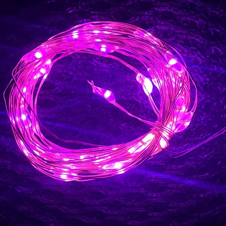 USB LED Fairy Lights – Copper & Silver Wire (1/5/20/20M) | Trendorio