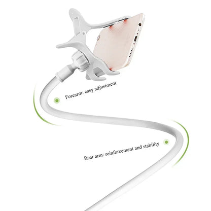 Flexible Phone Holder with Clip, 138cm Gooseneck Arm