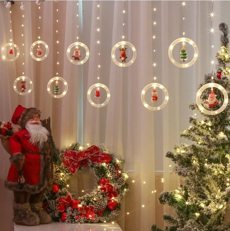 Christmas LED Curtain Strip Lights – USB Garland Fairy Lights | Trendorio