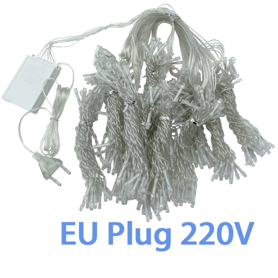 LED Icicle Curtain Lights – 3×3 m 8-Mode Fairy Light Garland | Trendorio Shop