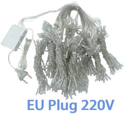 LED Icicle Curtain Lights – 3×3 m 8-Mode Fairy Light Garland | Trendorio Shop