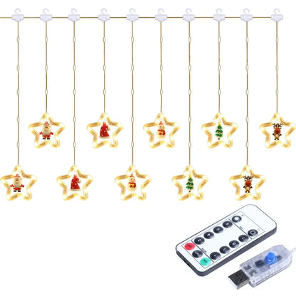 Christmas LED Curtain Strip Lights – USB Garland Fairy Lights | Trendorio