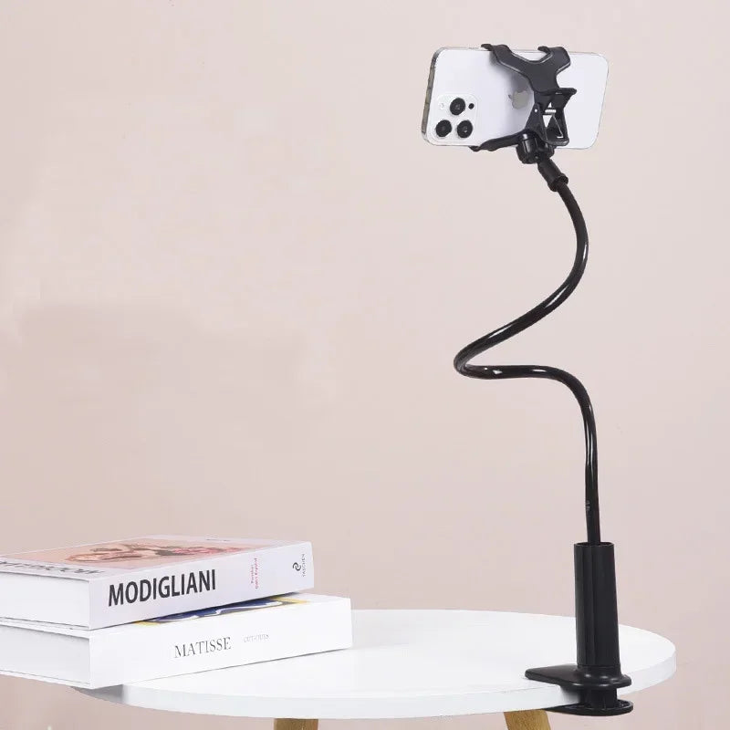 Flexible Phone Holder with Clip, 138cm Gooseneck Arm