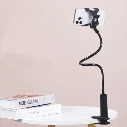 Flexible Phone Holder with Clip, 138cm Gooseneck Arm