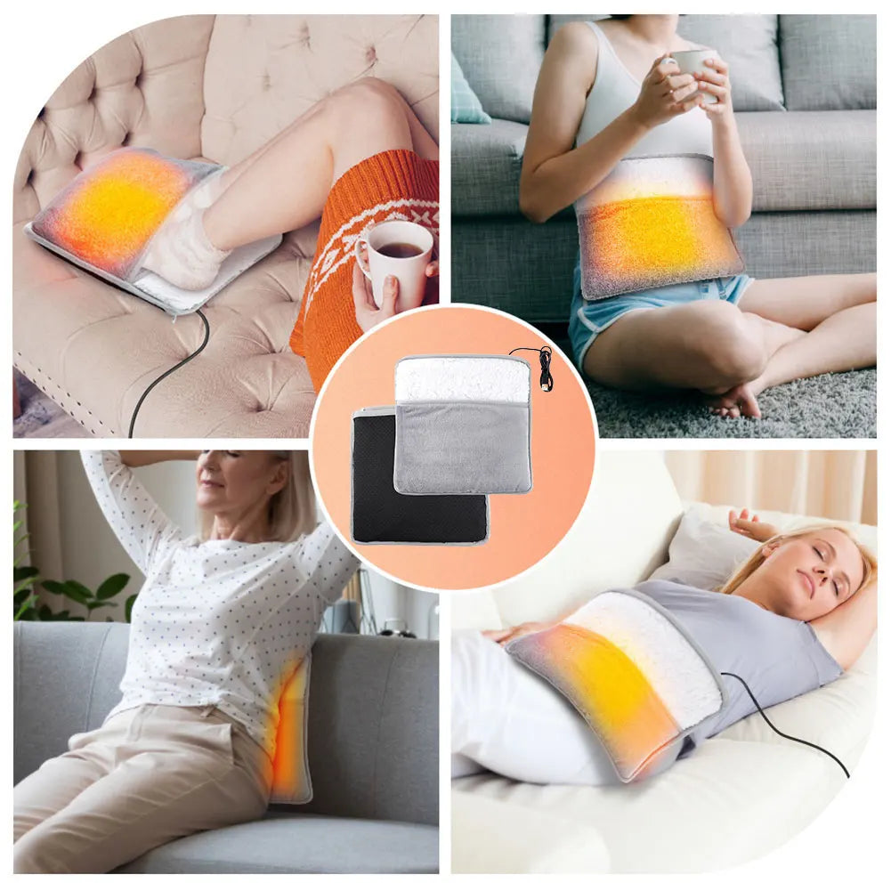Soft Velvet Heated Foot Pad – USB Rechargeable Foot Warmer