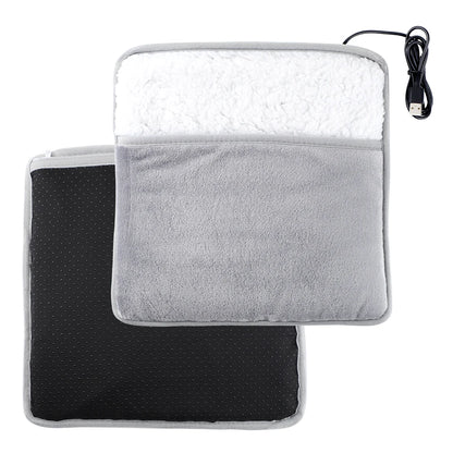 USB Powered Plush Electric Foot Warmer – Cozy Heat for Home & Office
