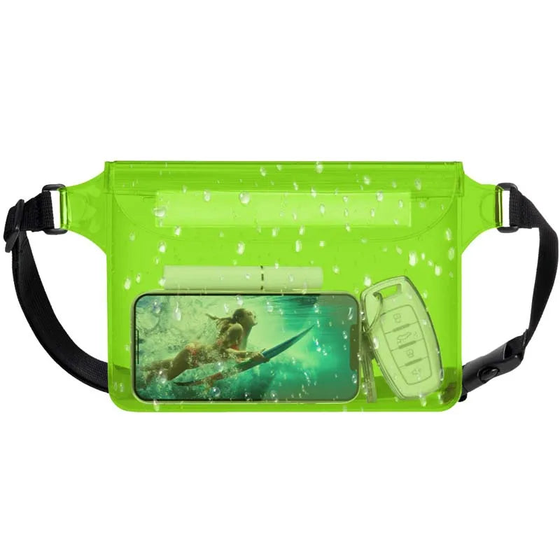 Waterproof Phone Waist Bag for Swimming & Beach - Adjustable Dry Pouch with Belt for Phones & Valuables | Trendorio Shop