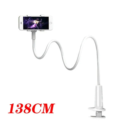 Flexible Phone Holder with Clip, 138cm Gooseneck Arm