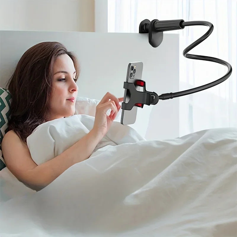 Flexible Phone Holder with Clip, 138cm Gooseneck Arm