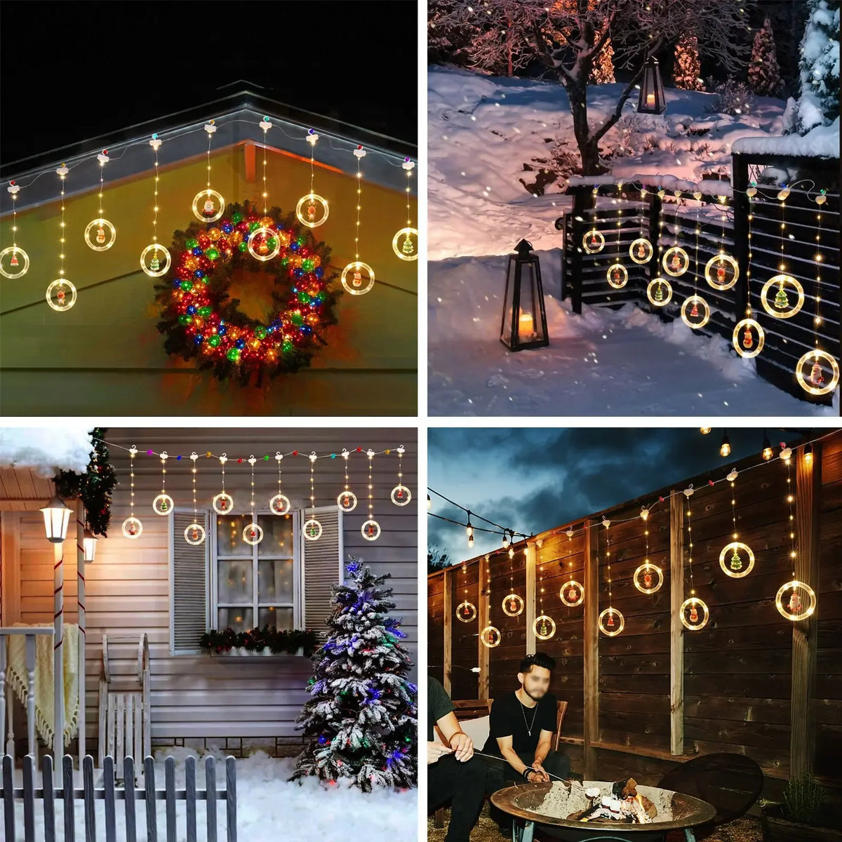 Christmas LED Curtain Strip Lights – USB Garland Fairy Lights | Trendorio