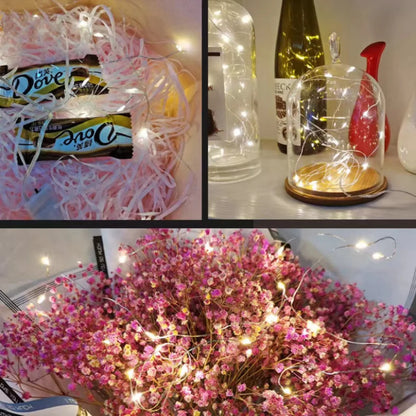 USB LED Fairy String Lights – Copper & Silver Wire (3/10/20M) | Trendorio